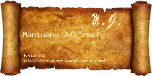 Mantuano József névjegykártya